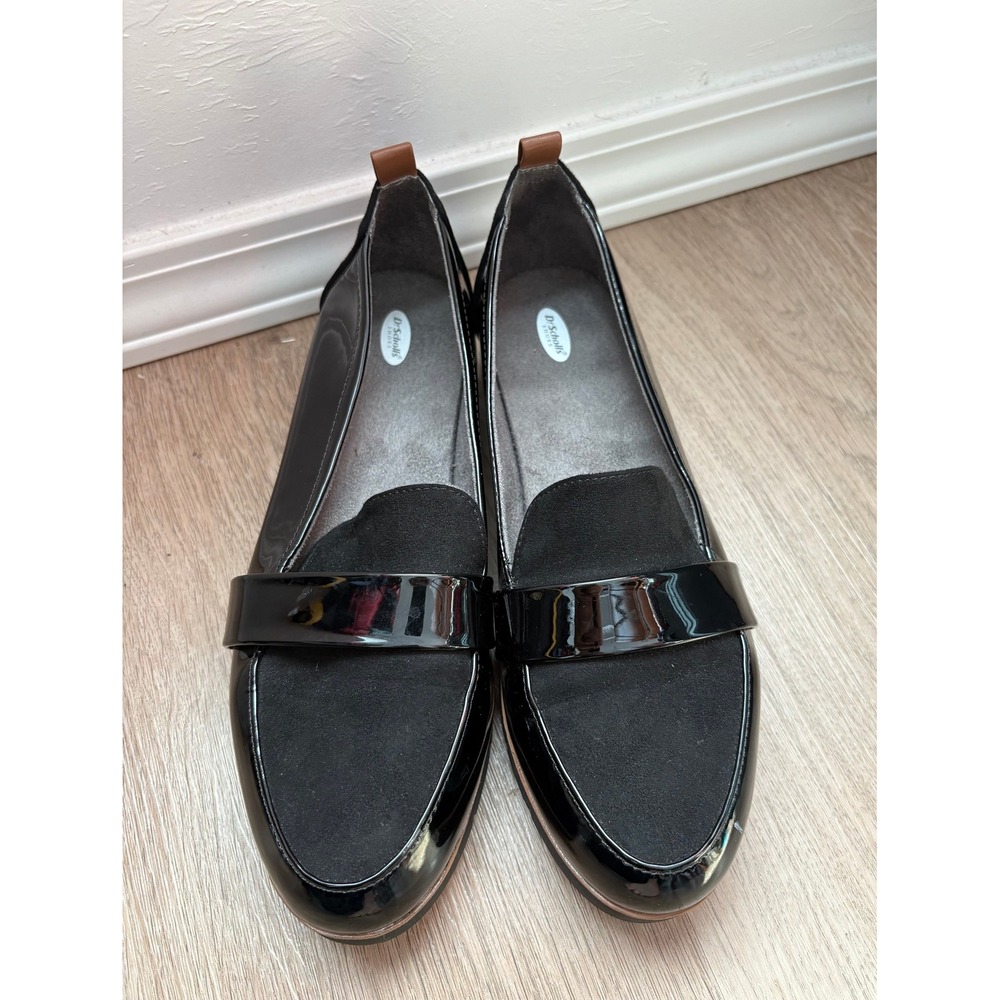 Dr. Scholls Y2K Patent Suede Platform Loafers Shoes Academia Punk Grunge‎ Indie